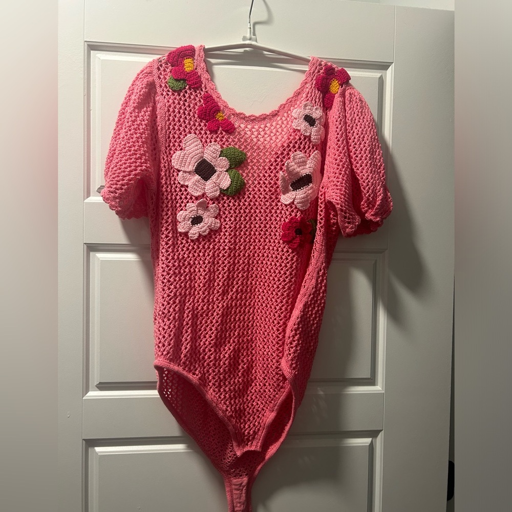 LoveshackFancy crochet body suit